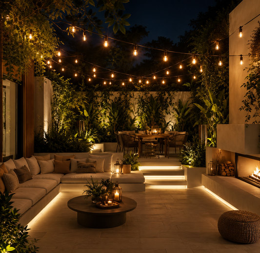 Guirnaldas Luces Vintage Exterior 10-15-20 Metros Luces Para patio Focos Cálidos Decoración Patio Terraza Jardín Intemperie