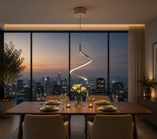 Lámpara Colgante de Techo LED Moderna Mini Tornado Living Comedor Cocina Diseño Bar Restaurant Premium