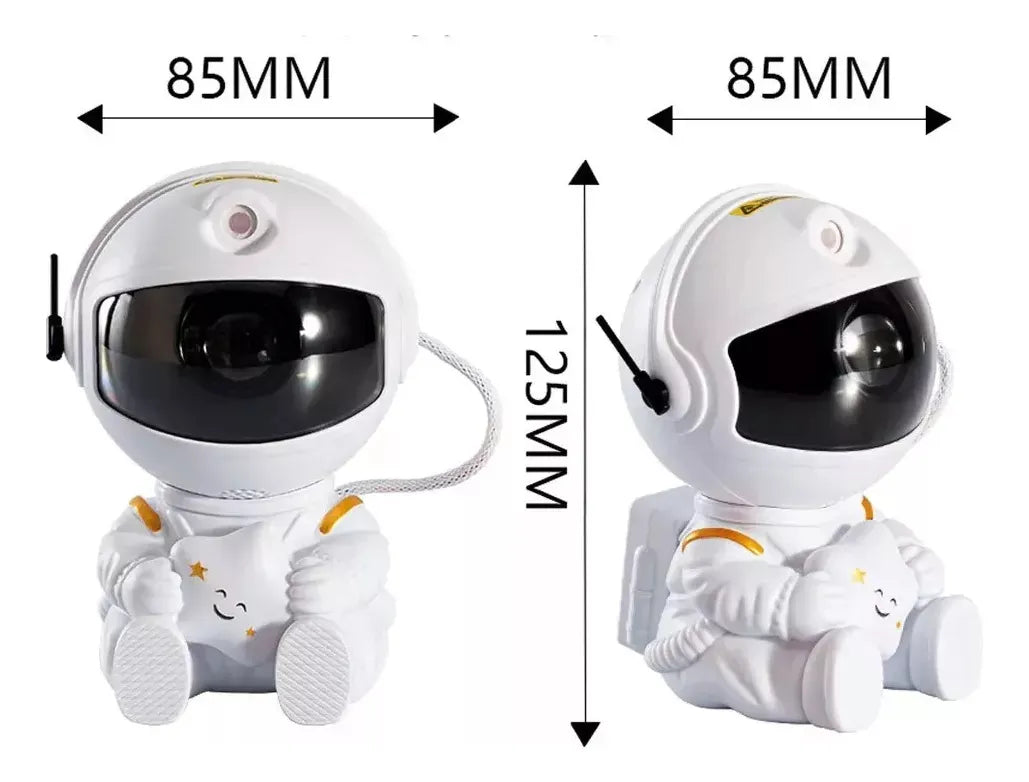 Lampara Proyector Astronauta Galaxia Led Estrellas Nebulosa 360° Con Control Remoto Usb Luz Nocturna Decoración Habitación Gamer Infantil Velador