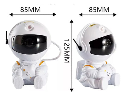 Lampara Proyector Astronauta Galaxia Led Estrellas Nebulosa 360° Con Control Remoto Usb Luz Nocturna Decoración Habitación Gamer Infantil Velador