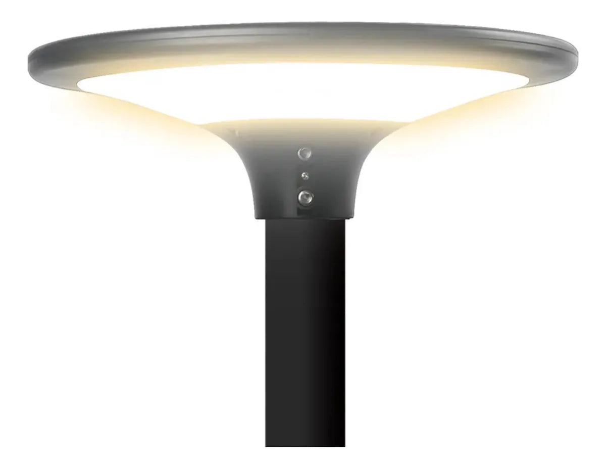 Farola Solar LED Exterior Lampara Publica 2300LM Sensor Automático IP65 Jardín Patio Calle Luz Fría/Neutra