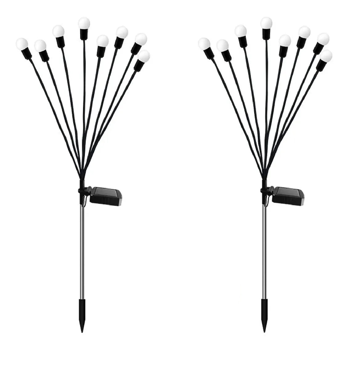 Luces Solares LED Ramo 8 Luces para Jardín Exterior | Lamparas Luces Decorativas Cálidas para Patio, Senderos y Césped