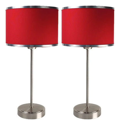 Veladores Modernos Mesa De Luz Dormitorio Cromado LED E27 Lamparas De Mesa Decorativas Living Diseño