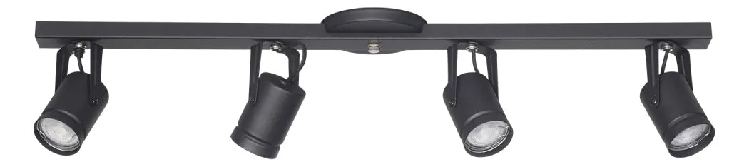 Lamparas de Techo Aplique Barral 4 Luces LED con Dicroicas Incluidas | Luces Moderno Direccionable para Cocina, Living y Comedor