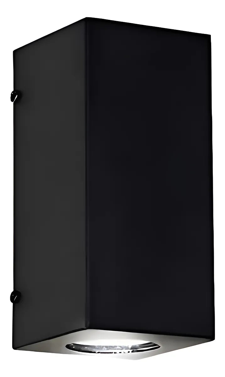 Luces De exterior Aplique Pared Exterior Bidireccional Negro GU10 Apto LED Moderno Interior Exterior Hierro Luz Arriba Abajo Patio Living Entrada