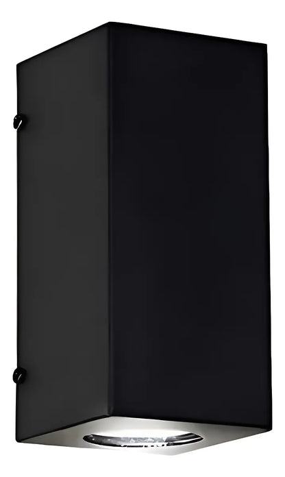 Luces De exterior Aplique Pared Exterior Bidireccional Negro GU10 Apto LED Moderno Interior Exterior Hierro Luz Arriba Abajo Patio Living Entrada