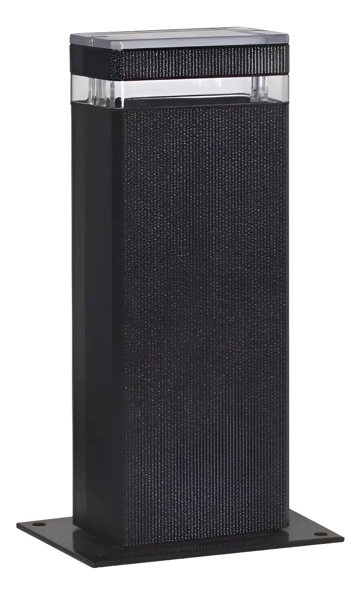 Farola Exterior Piso Jardín Pilar de Luz Aluminio Negro IP65 E27 Moderna Patio Caminos Entrada