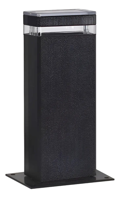 Farola Exterior Piso Jardín Pilar de Luz Aluminio Negro IP65 E27 Moderna Patio Caminos Entrada