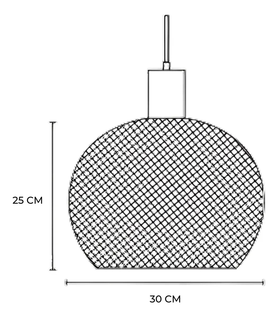 Lámpara Colgante Nórdica Industrial Madera y Metal Negra E27 Techo Cocina Comedor Living Dormitorio Deco Moderna