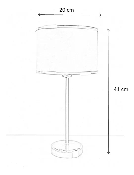 Veladores Modernos Mesa De Luz Dormitorio Cromado LED E27 Lamparas De Mesa Decorativas Living Diseño