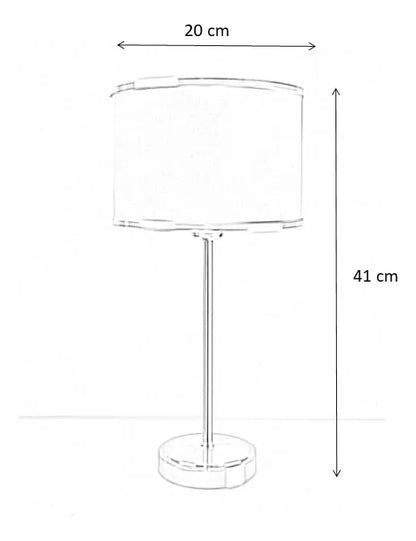 Veladores Modernos Mesa De Luz Dormitorio Cromado LED E27 Lamparas De Mesa Decorativas Living Diseño