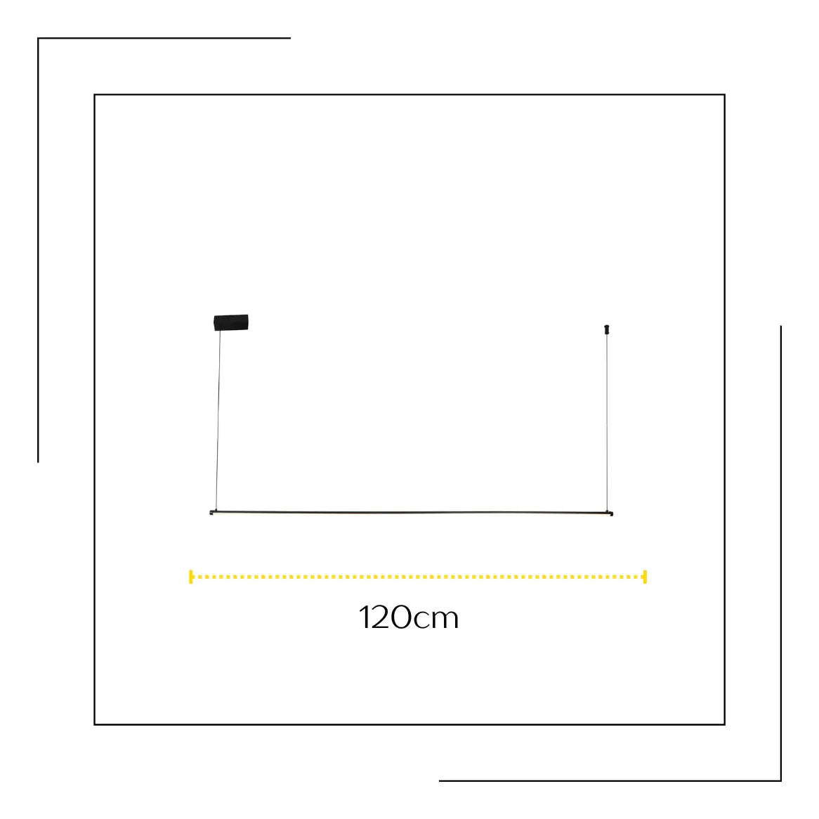 Lámpara Colgante LED Moderna Negra 30W 3 Tonos De Luz Regulable 120cm Para Cocina Comedor Living Oficina