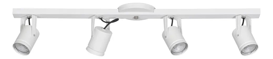 Lamparas de Techo Aplique Barral 4 Luces LED con Dicroicas Incluidas | Luces Moderno Direccionable para Cocina, Living y Comedor