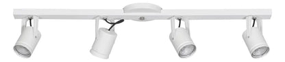 Lamparas de Techo Aplique Barral 4 Luces LED con Dicroicas Incluidas | Luces Moderno Direccionable para Cocina, Living y Comedor