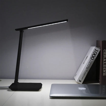 Lámpara Led Escritorio Dimerizable USB Velador Moderno Led 3W Luz Regulable Oficina Estudio Lectura