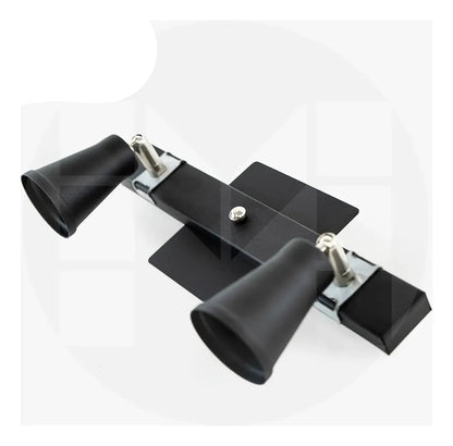 Lámpara Doble para Pared de Baño | Aplique Spot LED Negro Movible Moderno para Espejo, Pasillo y Dormitorio