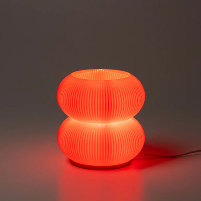 Lampara Velador Nórdico Luz Cálida | Lámpara de Mesa Esférica Moderna para Dormitorio y Living