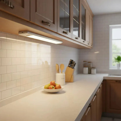Barra Luces Bajo mesada con Sensor de Movimiento  | Luz Bajo Alacena de Aluminio para Cocina y Placard