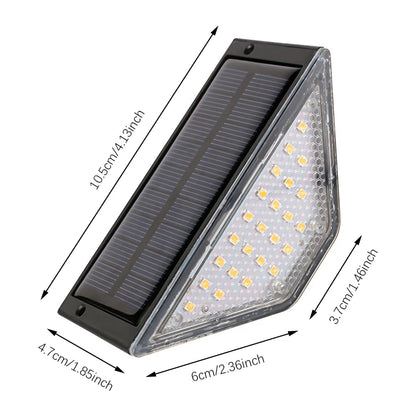 Luces Solares LED para Escaleras y Jardín Pack x8 Iluminación Exterior Impermeable para Patio, Deck y Camino, Farolas