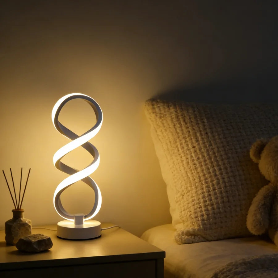Lámpara Velador de escritorio artística moderna y creativa, alimentada por USB, para Dormitorio, Living y Mesa de Noche