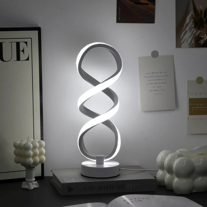 Lámpara Velador de escritorio artística moderna y creativa, alimentada por USB, para Dormitorio, Living y Mesa de Noche